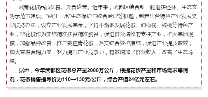 5.28億！一場(chǎng)盛會(huì)，武都花椒“火”了